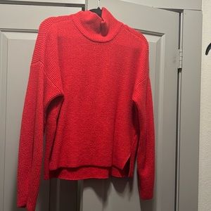 Hot pink turtle neck sweater